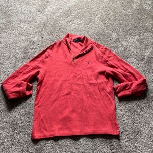 Polo Ralph Lauren Quarter Zip Cotton Sweater SIZE M